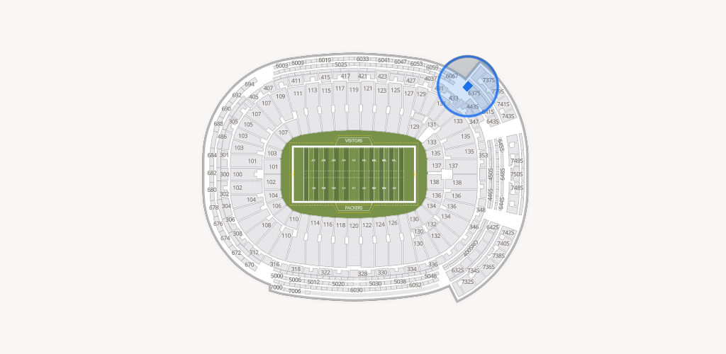 Lambeau Field Seating Chart