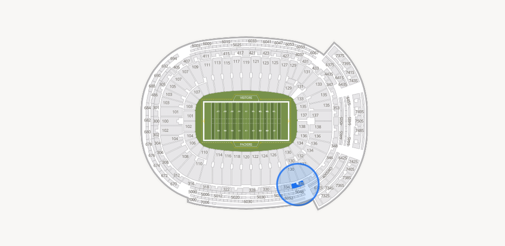 Lambeau Field Seating Chart