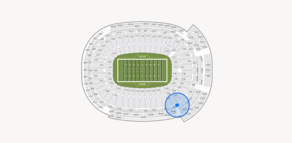 Lambeau Field Seating Chart