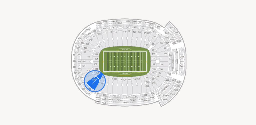 Lambeau Field Seating Chart