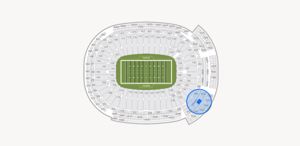 Lambeau Field Seating Chart