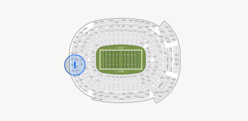 Lambeau Field Seating Chart