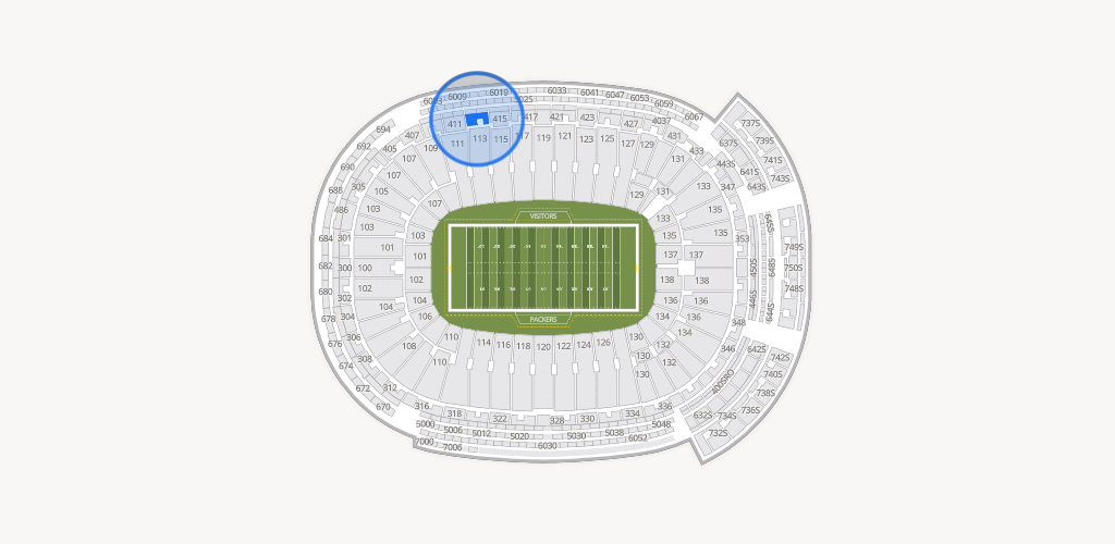 Lambeau Field Seating Chart