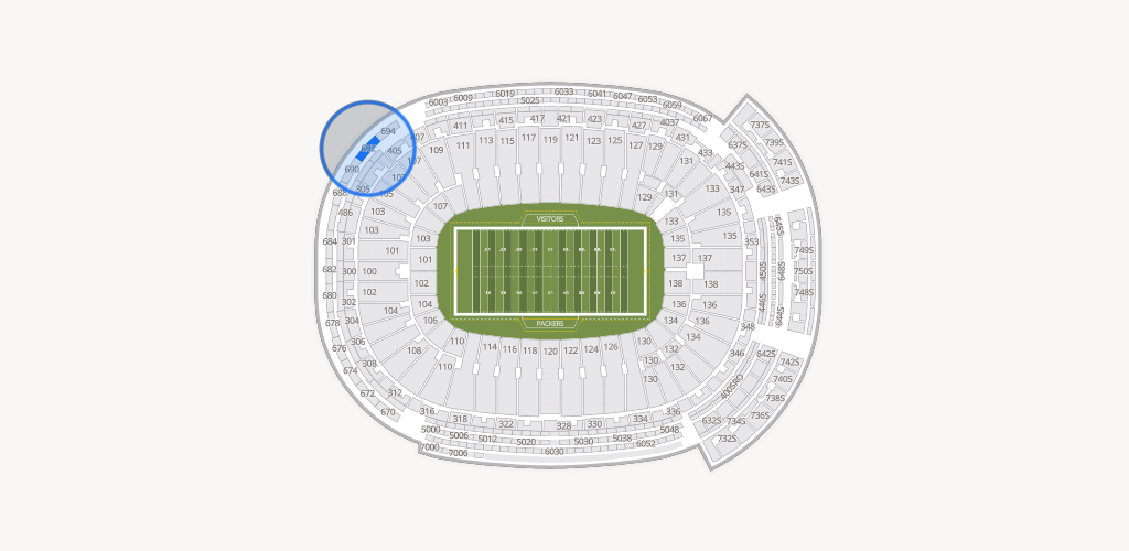 Lambeau Field Seating Chart