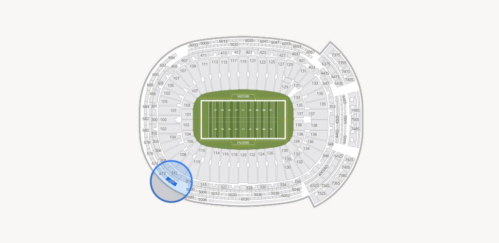 Lambeau Field Seating Chart