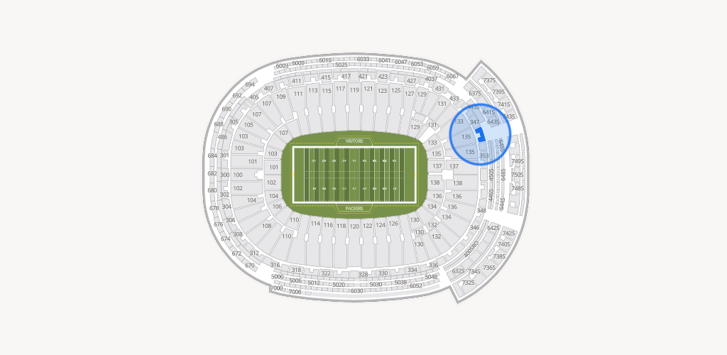 Lambeau Field Seating Chart
