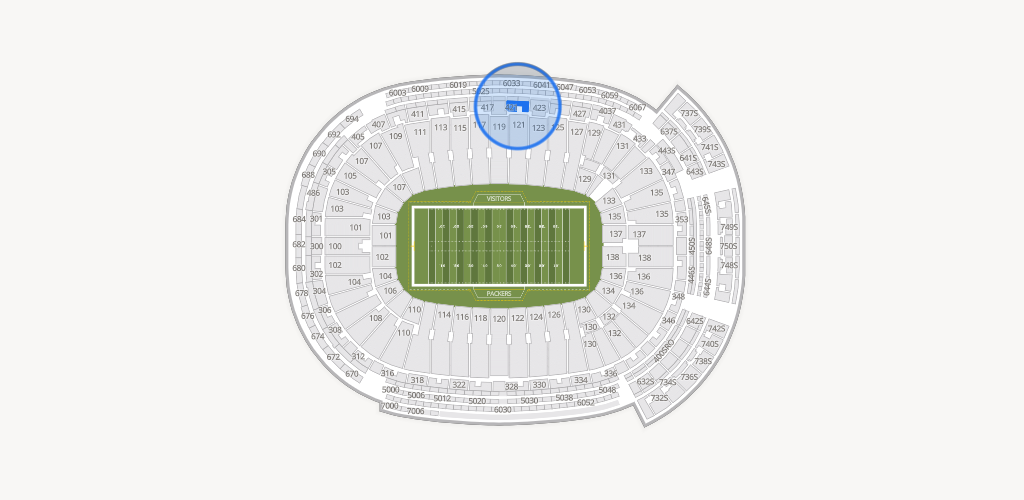 Lambeau Field Seating Chart