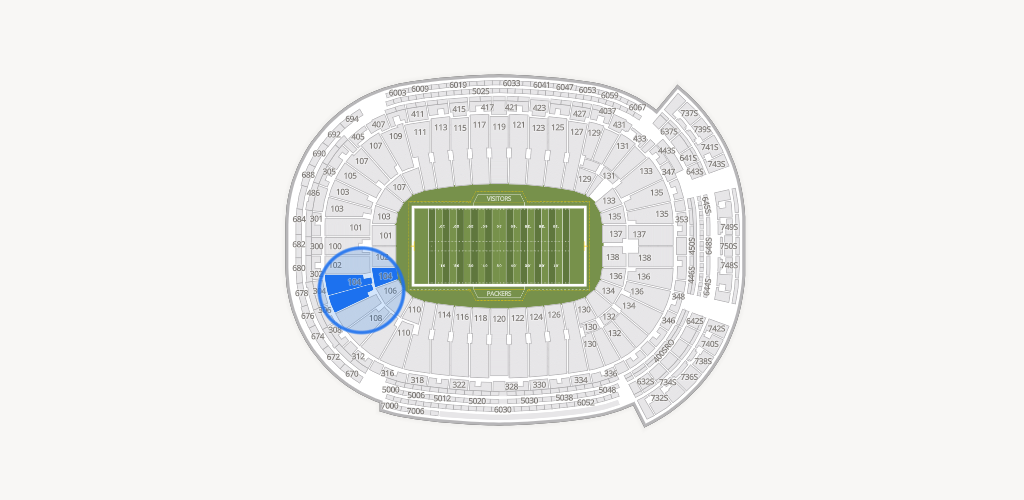 Lambeau Field Seating Chart