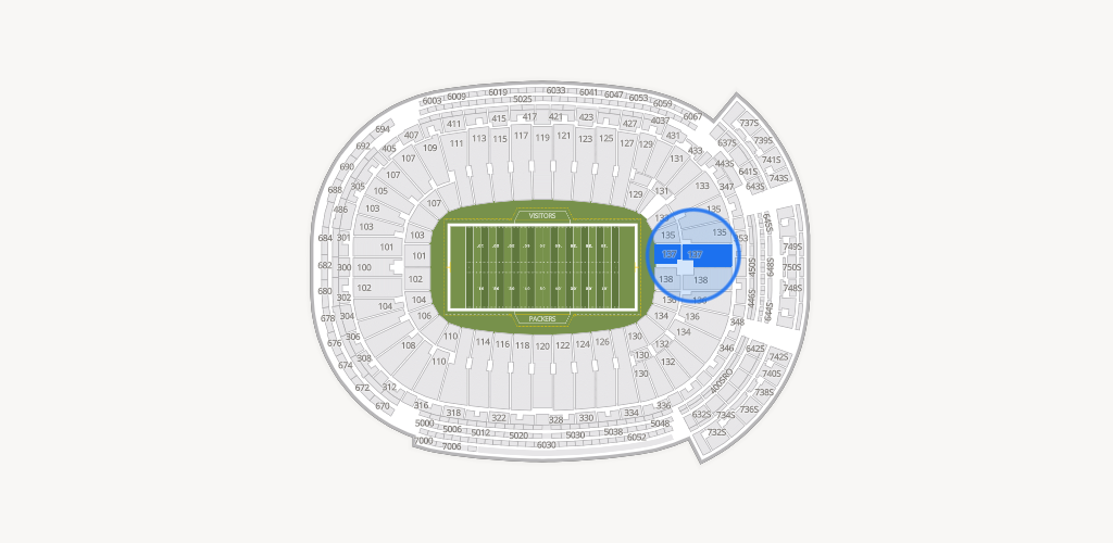 Lambeau Field Seating Chart