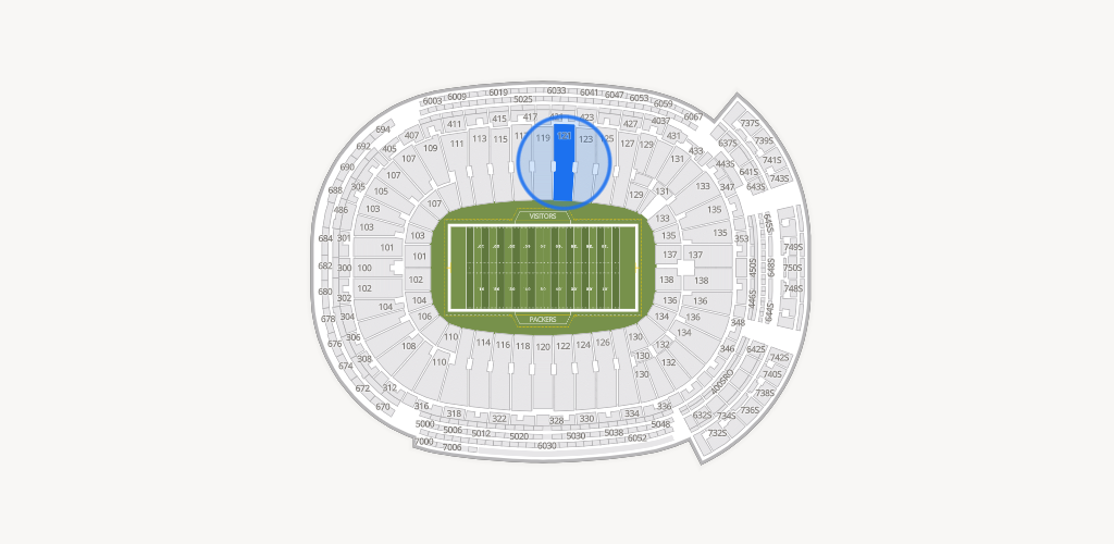 Lambeau Field Seating Chart
