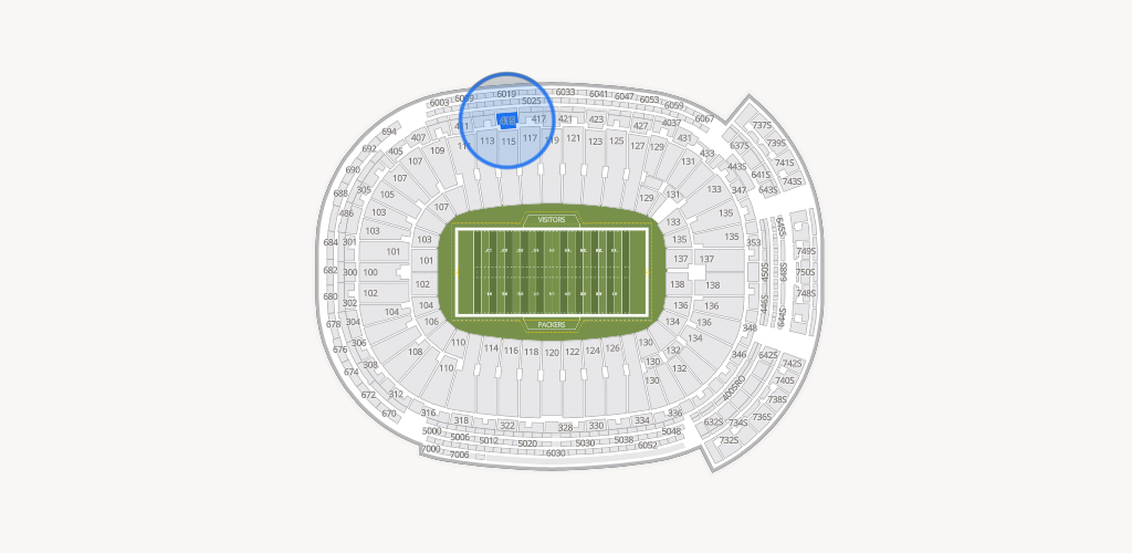 Lambeau Field Seating Chart