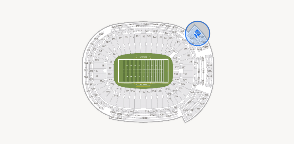 Lambeau Field Seating Chart