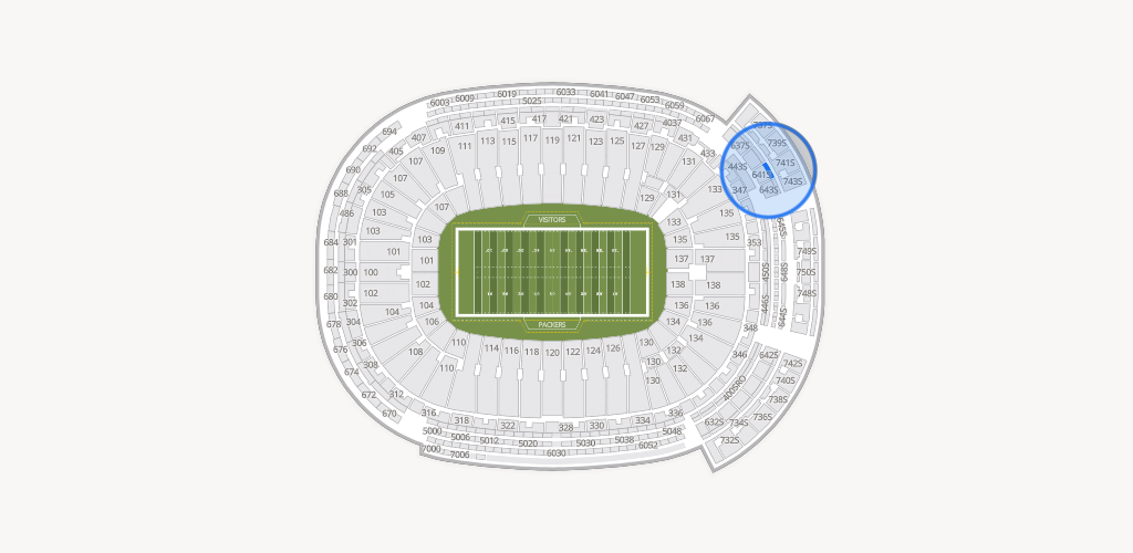 Lambeau Field Seating Chart