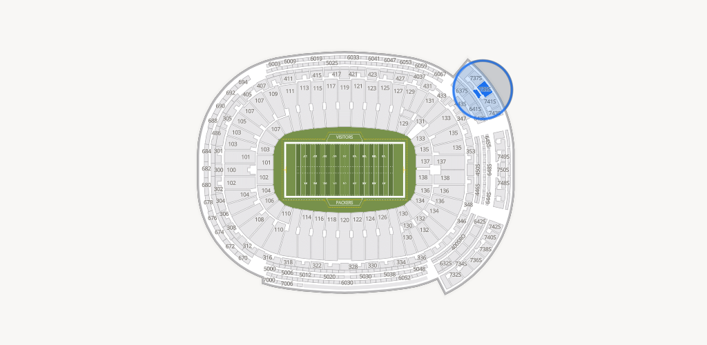 Lambeau Field Seating Chart
