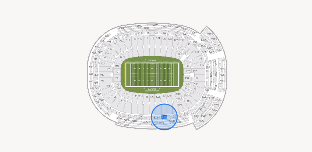 Lambeau Field Seating Chart