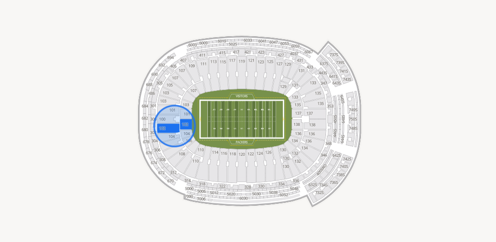 Lambeau Field Seating Chart