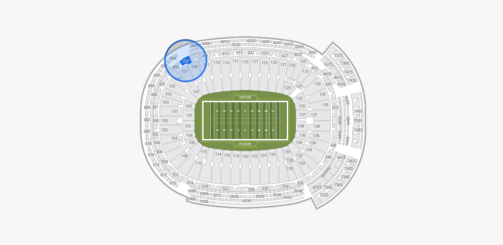 Lambeau Field Seating Chart