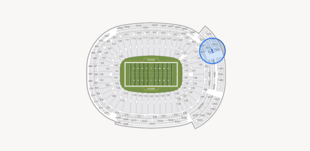 Lambeau Field Seating Chart