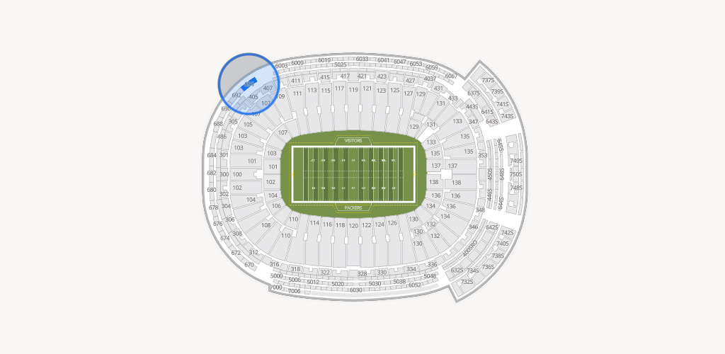 Lambeau Field Seating Chart
