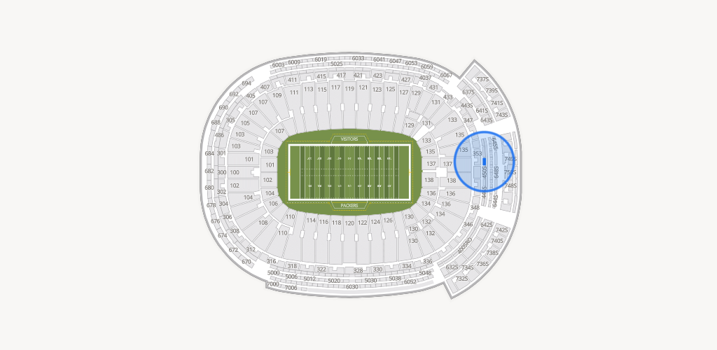 Lambeau Field Seating Chart