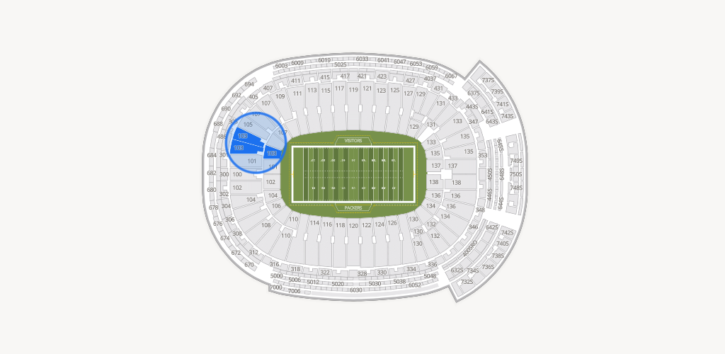 Lambeau Field Seating Chart
