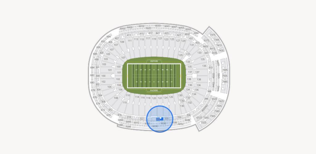 Lambeau Field Seating Chart