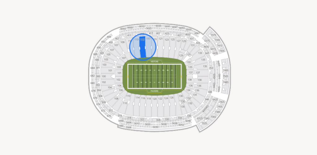 Lambeau Field Seating Chart