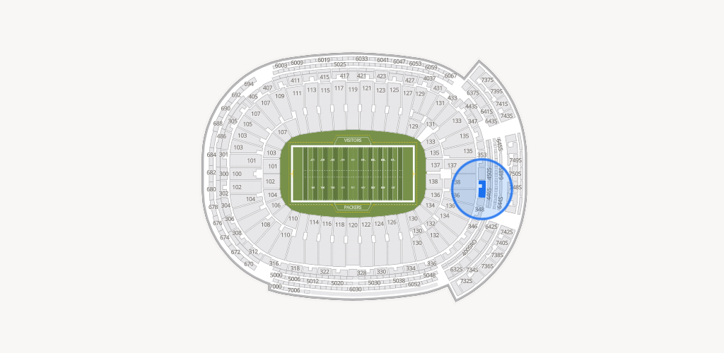 Lambeau Field Seating Chart