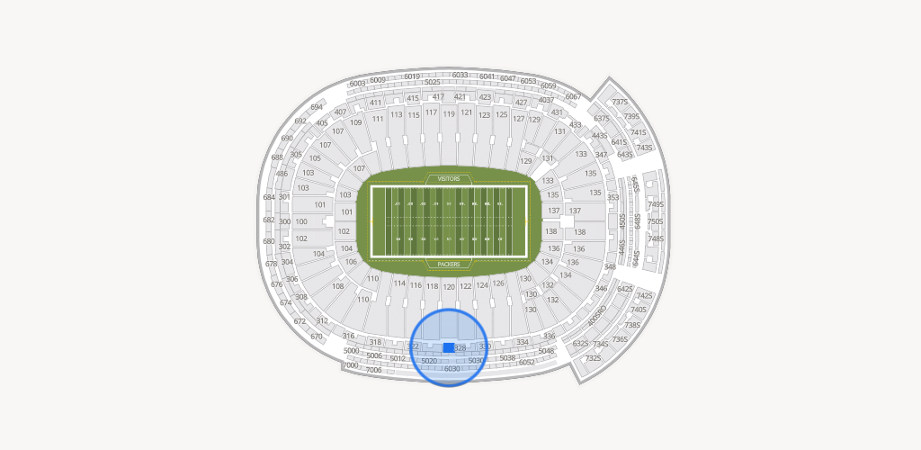 Lambeau Field Seating Chart