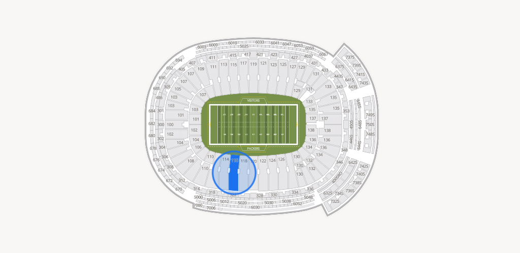 Lambeau Field Seating Chart