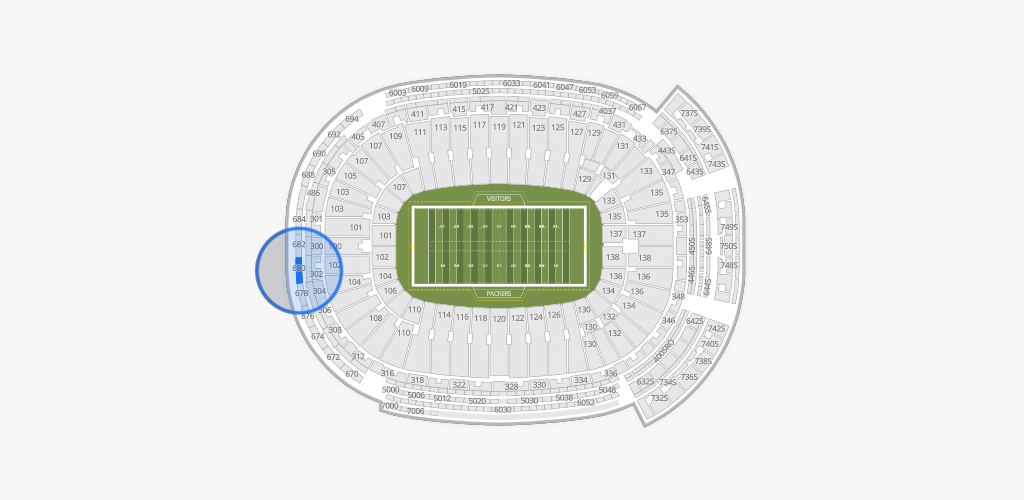 Lambeau Field Seating Chart