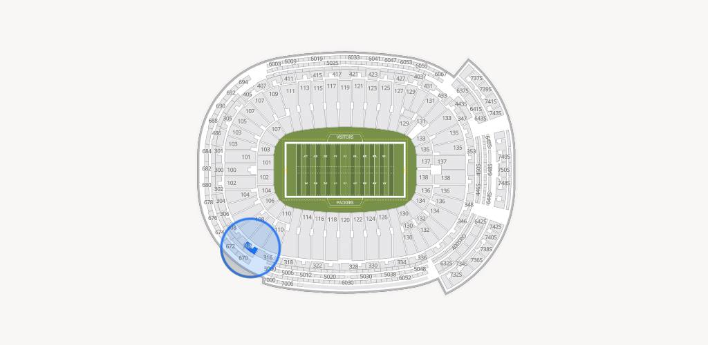 Lambeau Field Seating Chart