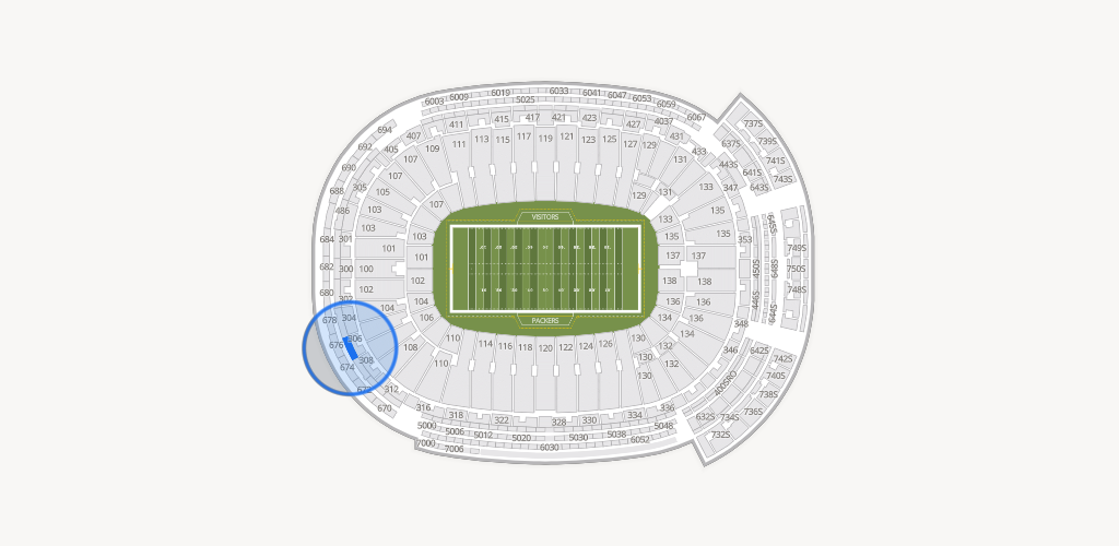 Lambeau Field Seating Chart