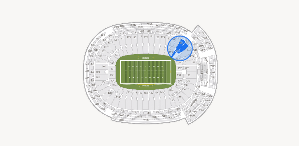 Lambeau Field Seating Chart