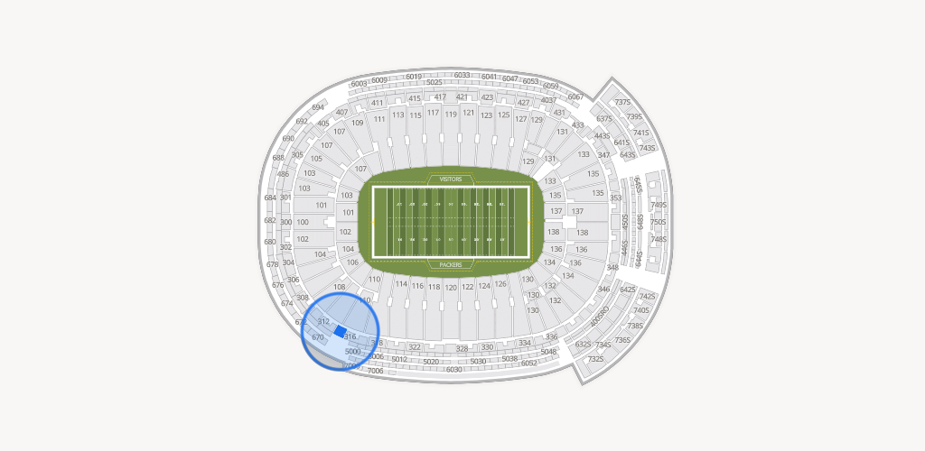 Lambeau Field Seating Chart