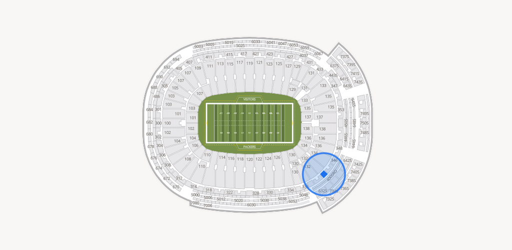 Lambeau Field Seating Chart
