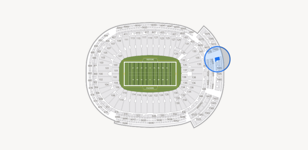 Lambeau Field Seating Chart