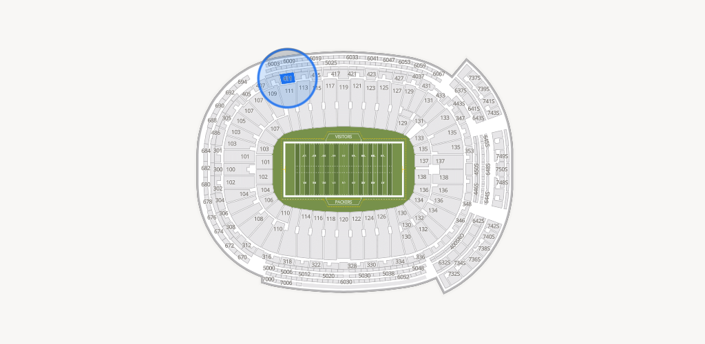 Lambeau Field Seating Chart