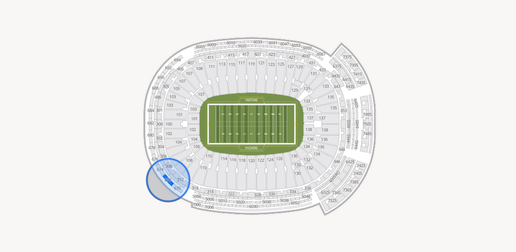 Lambeau Field Seating Chart