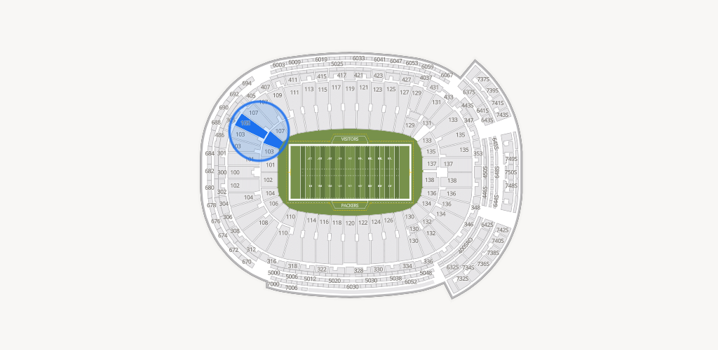 Lambeau Field Seating Chart