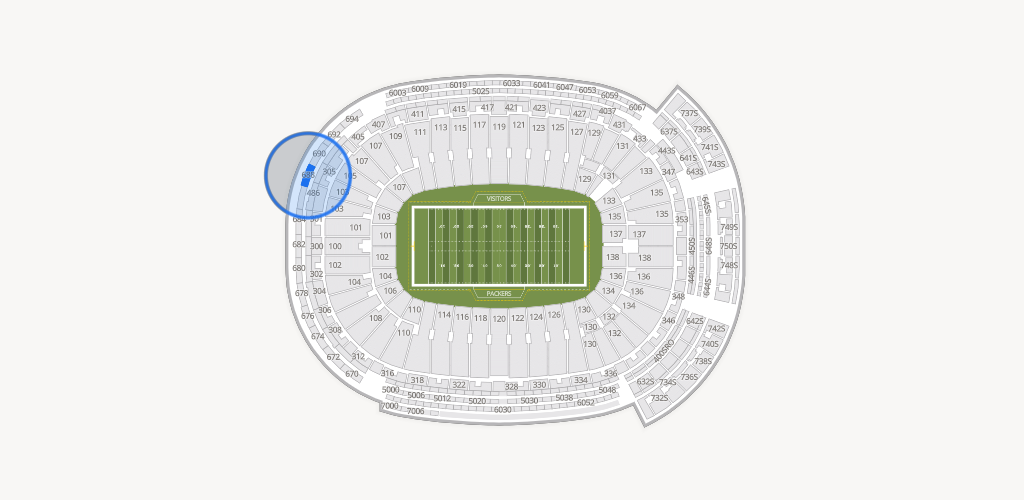 Lambeau Field Seating Chart