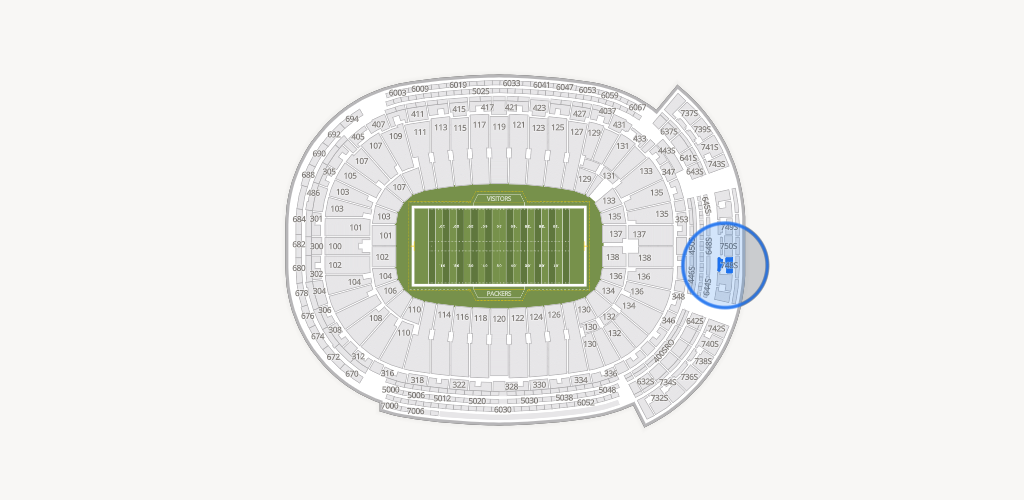 Lambeau Field Seating Chart
