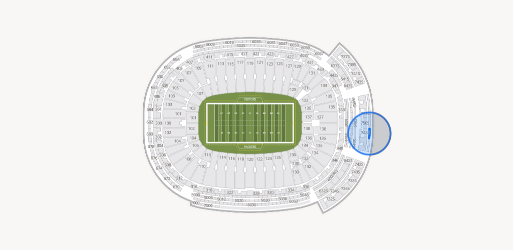 Lambeau Field Seating Chart
