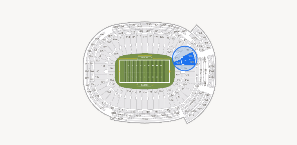 Lambeau Field Seating Chart
