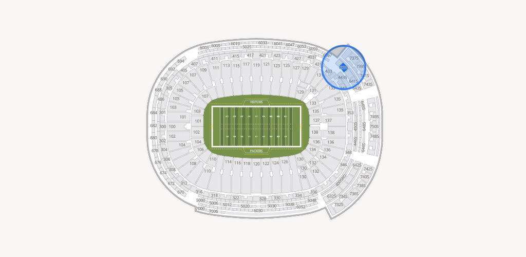 Lambeau Field Seating Chart