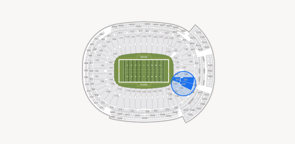 Lambeau Field Seating Chart