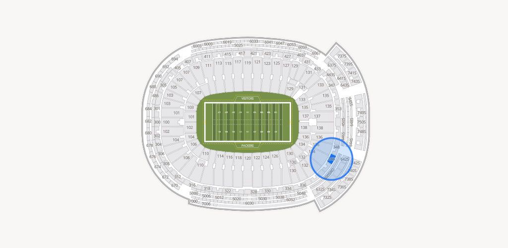 Lambeau Field Seating Chart