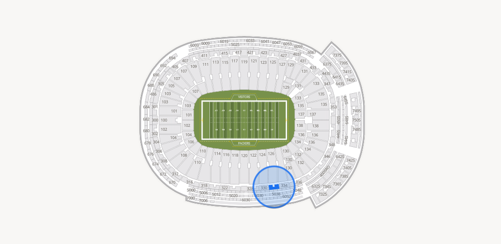 Lambeau Field Seating Chart