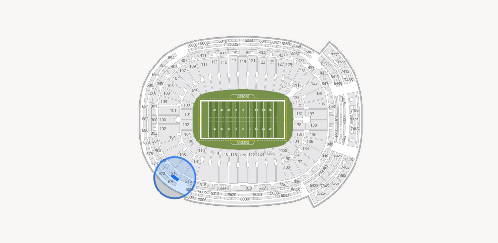 Lambeau Field Seating Chart