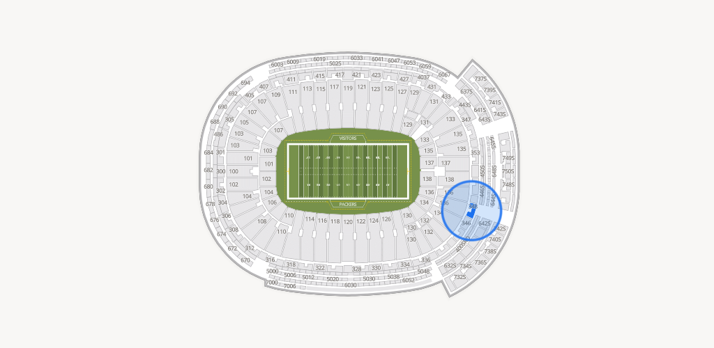 Lambeau Field Seating Chart